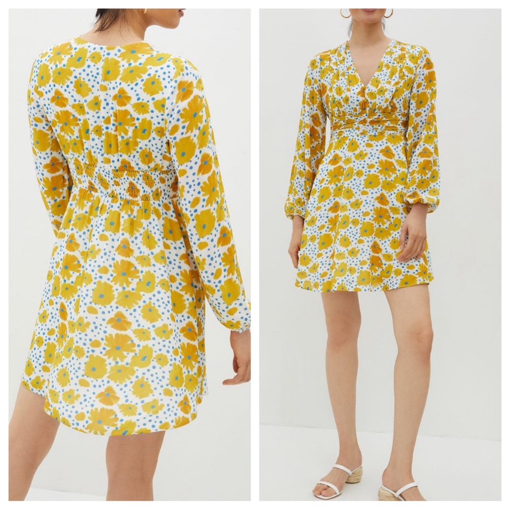 Anthropologie Floral Pocket Dress